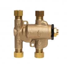 Watts 0204152 - 3/8 IN Lead Free Thermostatic Mixing Valve, Adjustable 80-120 F, model LFUSG-B-M3