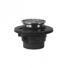 Watts FD-103P-A5-6-US - Floor Drain, Epoxy Coated CI, Anchor Flange, Reversible Clamping Collar, Weepholes, Vandal Proof,