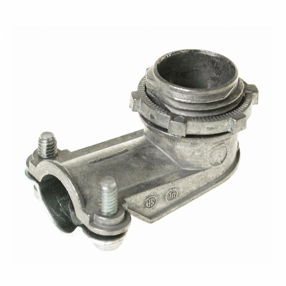 CONNECTOR 90 DEG ZINC FLEX 0.50IN SNAP