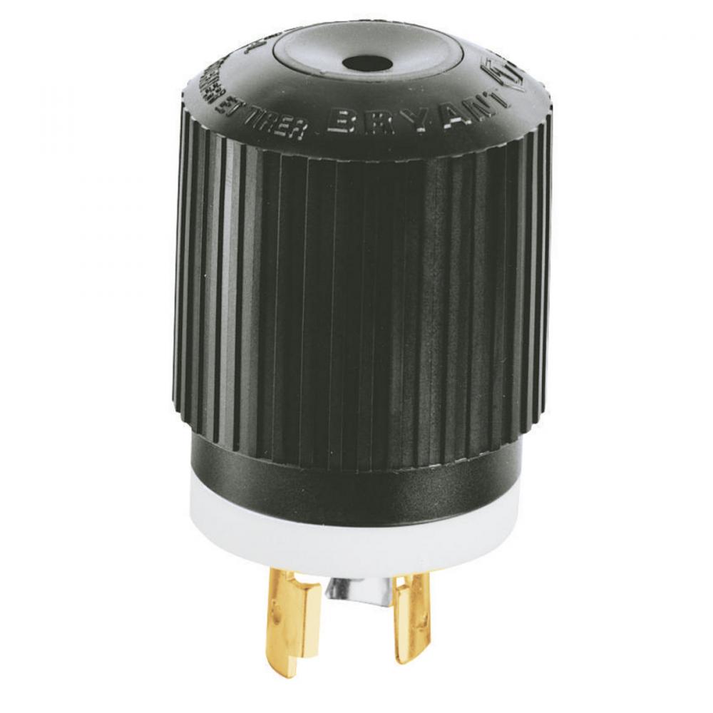 LKG PLUG, 30A 3PH 250V, L11-30P,B/W