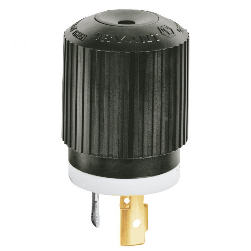 LKG PLUG, 30A 125/250V, L10-30P,B/W