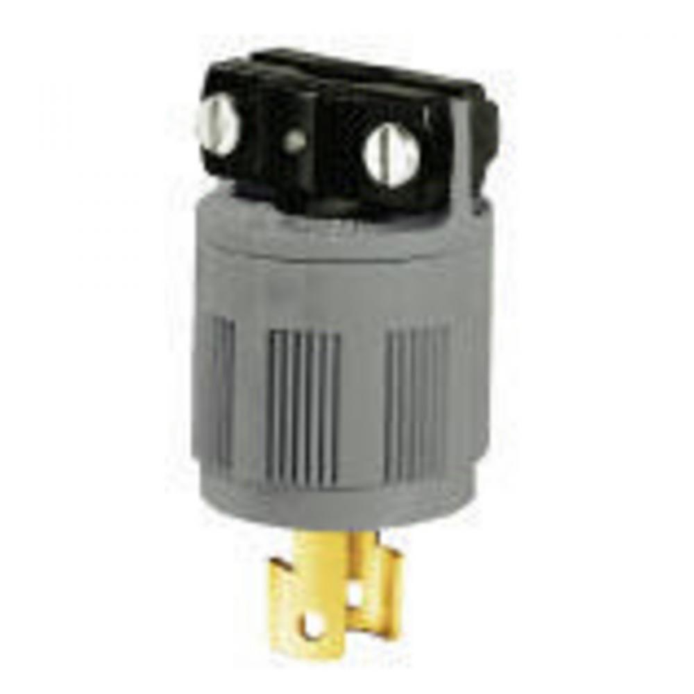 LKG PLUG, 20A 250V, L2-20P, GY