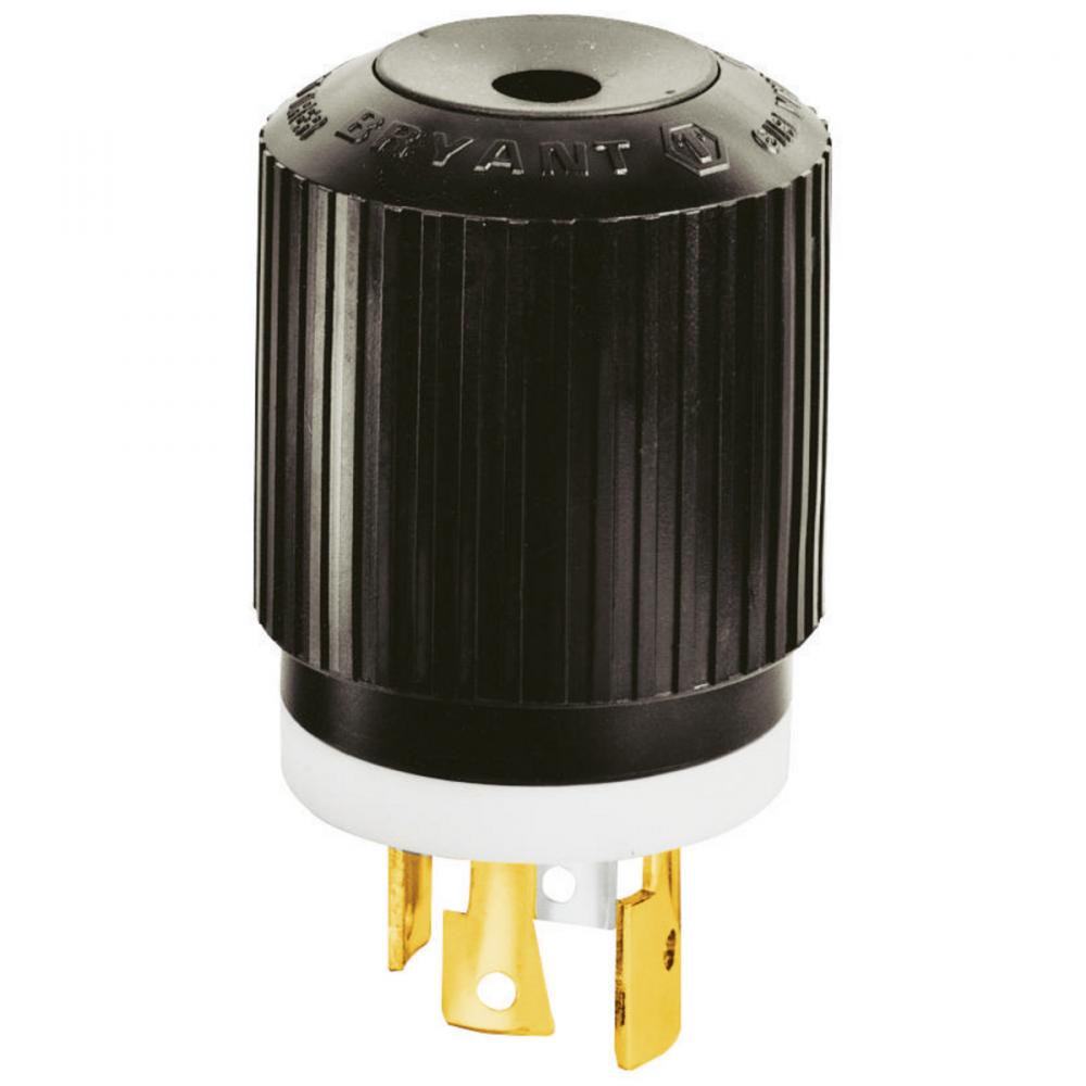 LKG PLUG, 30A 120/208V, L18-30P,B/W