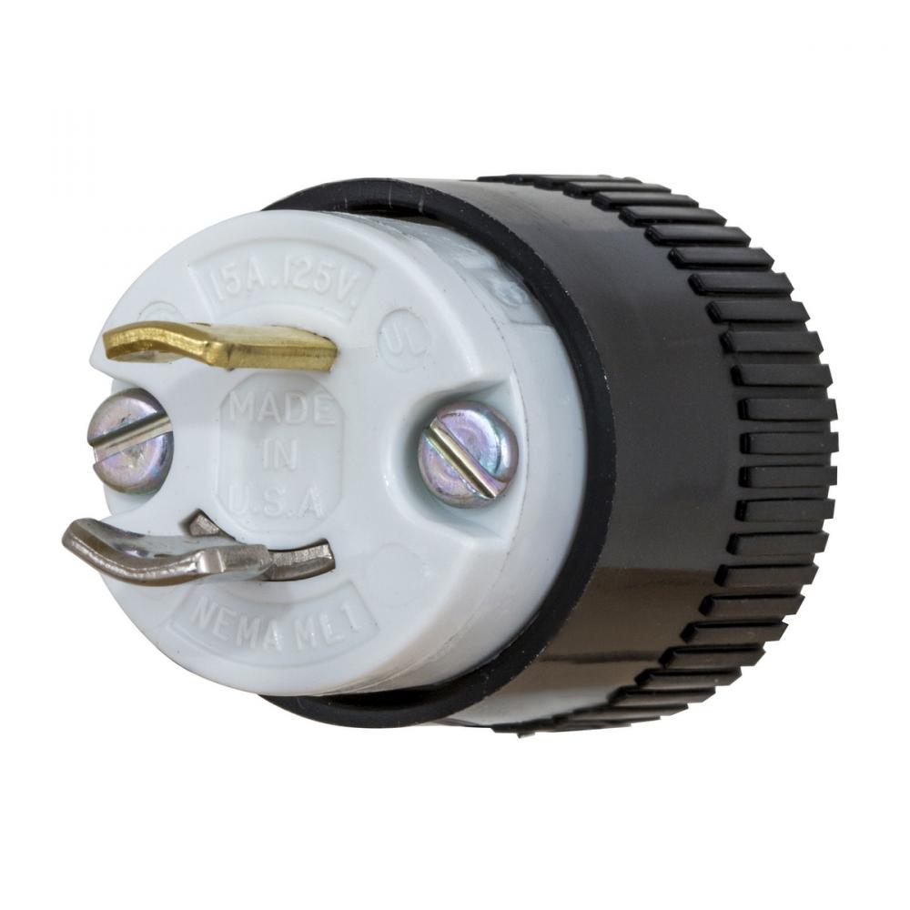 LKG PLUG, MIDGET, 15A 125V, ML-1P