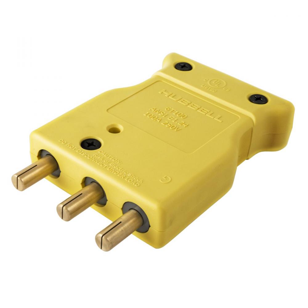 100A 250V STAGE PIN INLINE MALE