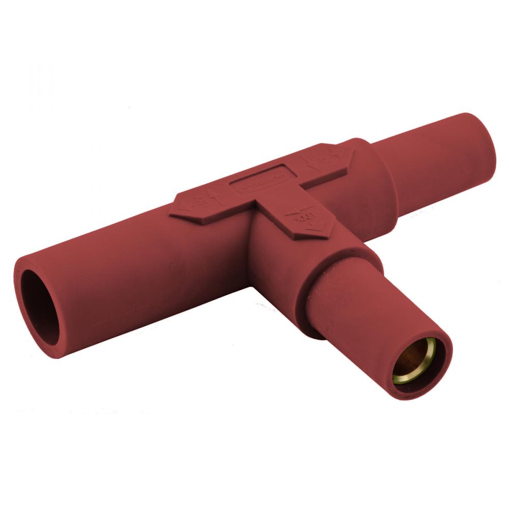 SINGLE POLE SER 15 TAPPING TEE, RED