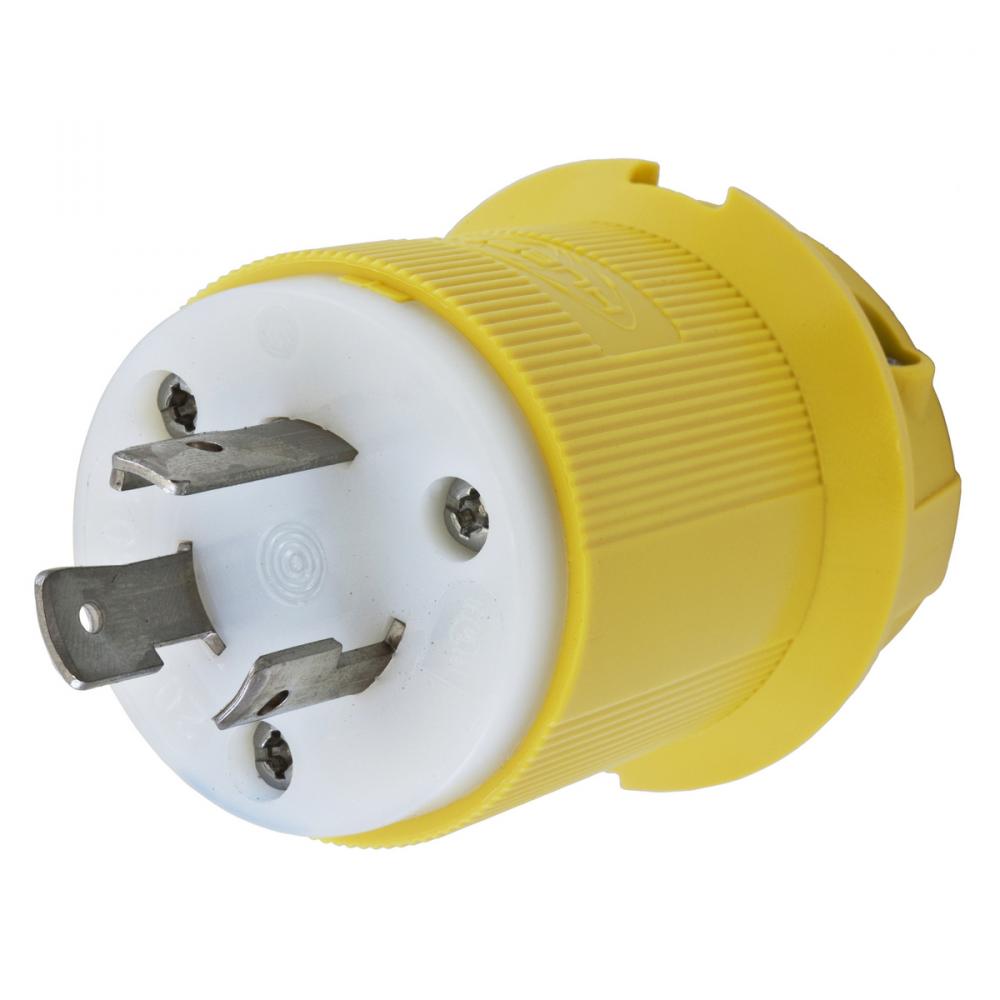 LKG PLUG, CM, 20A 250V, L6-20P, YL