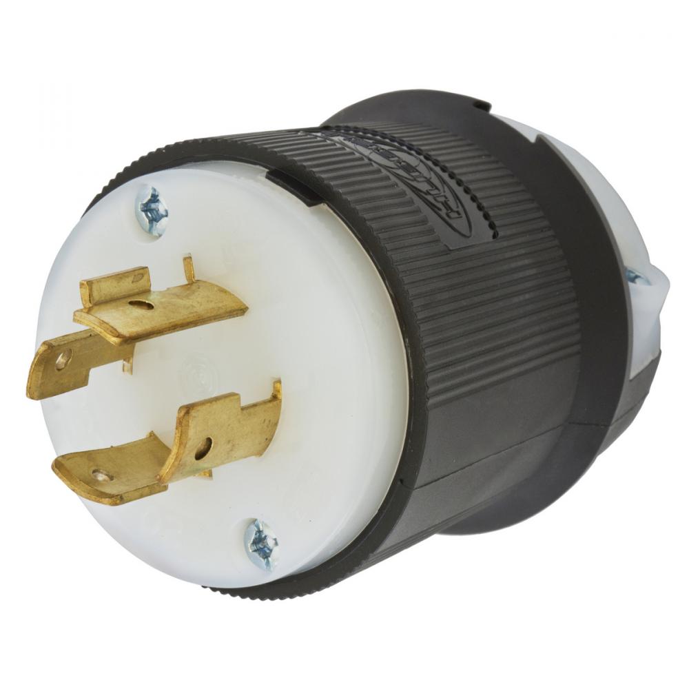 LKG PLUG, 20A 3P 250V, L15-20P, B/W