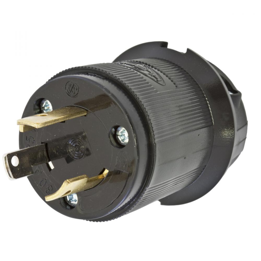 LKG PLUG, 30A 125V, L5-30P, BK