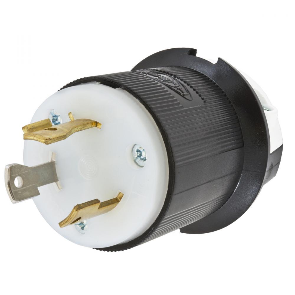 LKG PLUG, 30A 277V, L7-30P, B/W