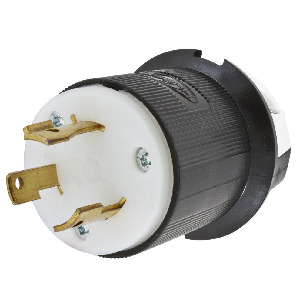 LKG PLUG, 30A 480V, L8-30P, B/W