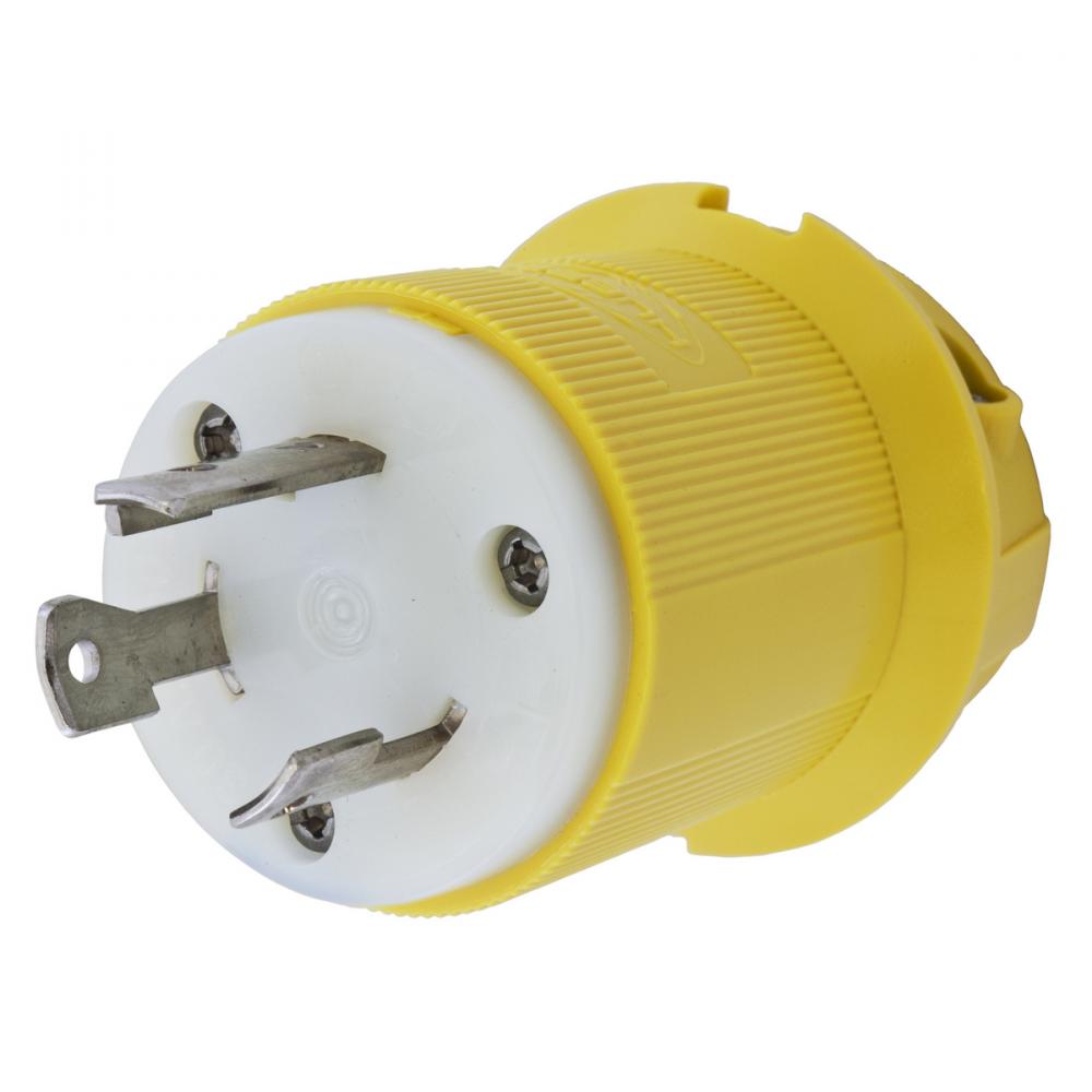 LKG PLUG, CM, 30A 250V, L6-30P, YL