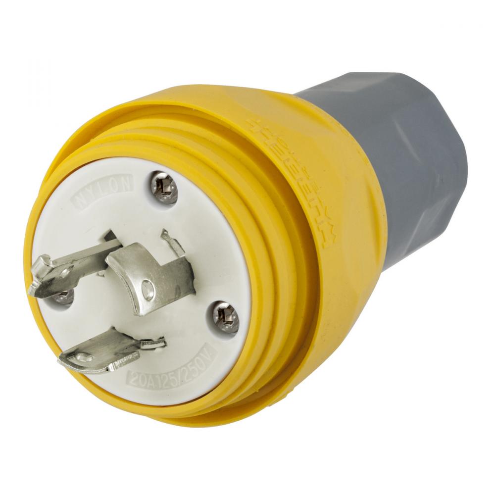 WATERTIGHT PLUG, NON-NEMA,20A 125/250V