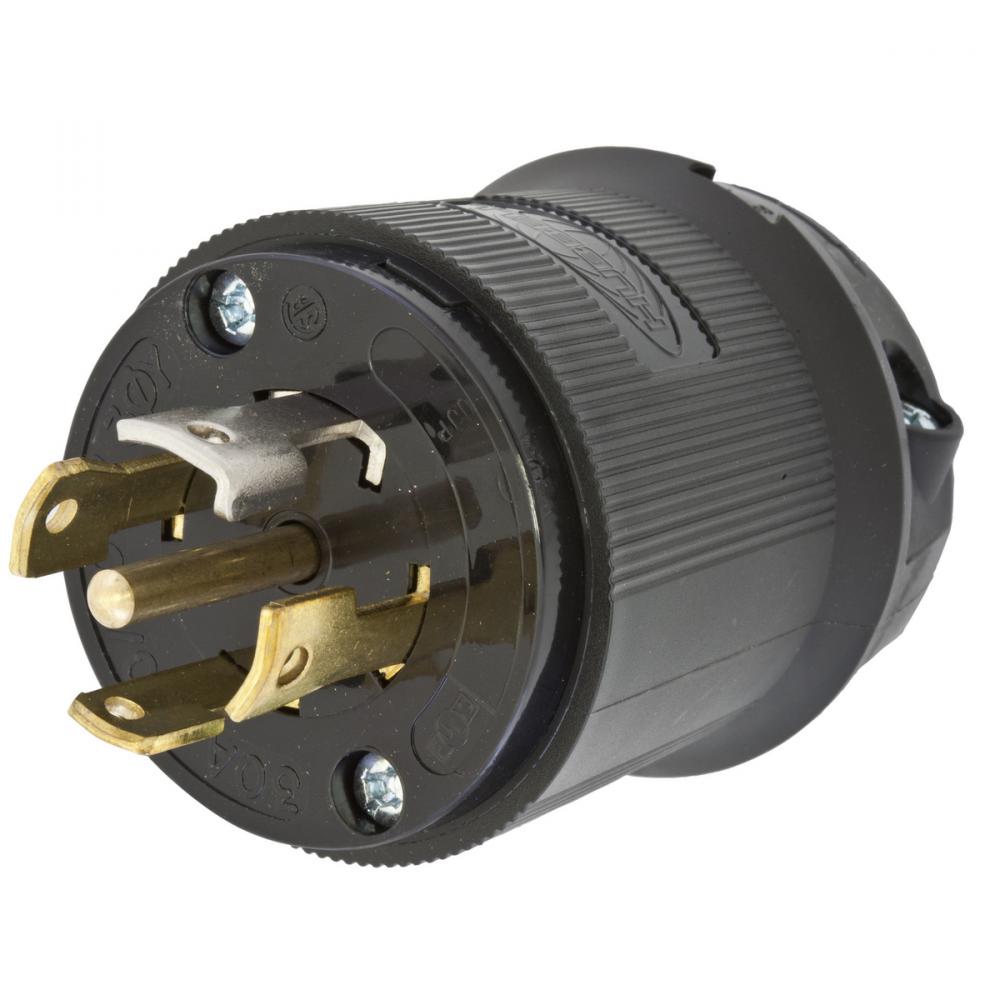 LKG PLUG, 30A 3P 120/208V, L21-30P, BK