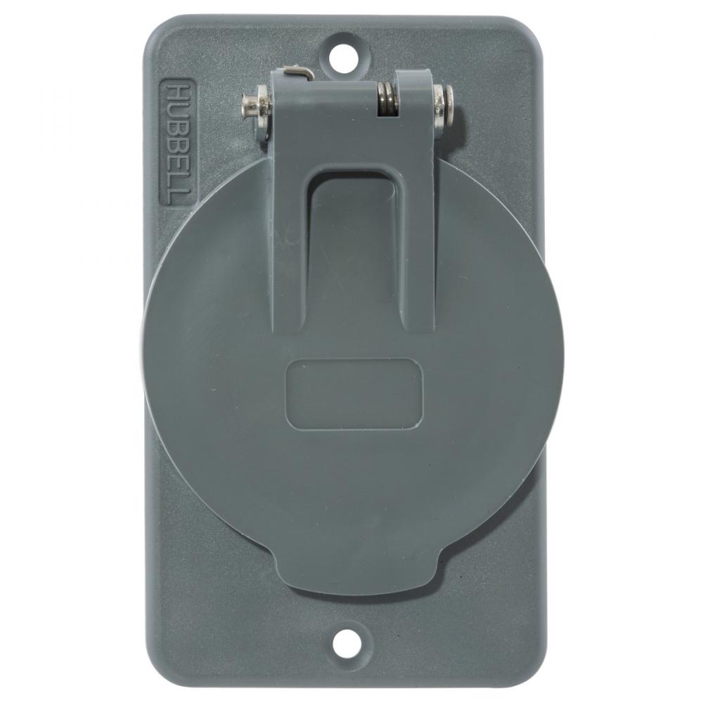 COVERPLATE, POB, 1.56&#34; OPNG, W/FLIP LIDS