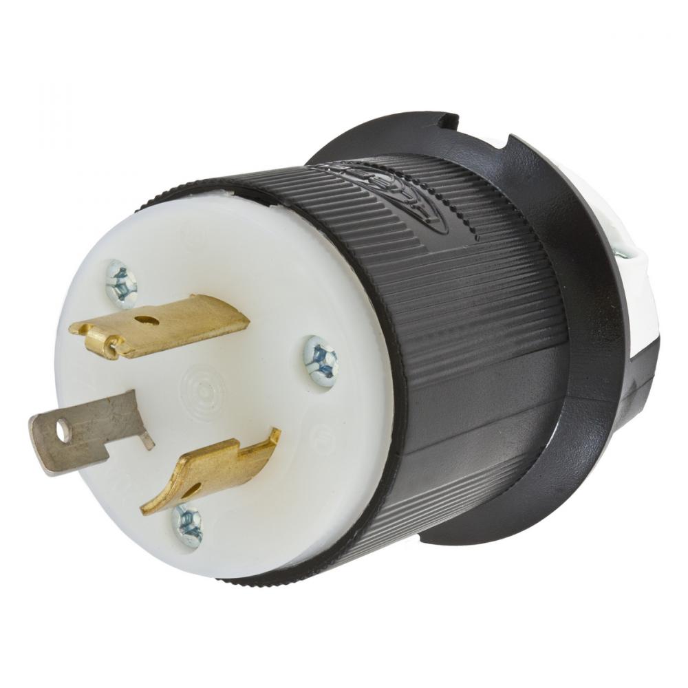 LKG PLUG, 20A 2P3W, 347V, L24-20P, B/W