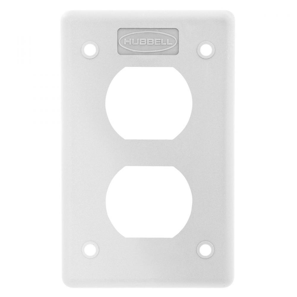 POB COVER PLATE, DUP, WHITE