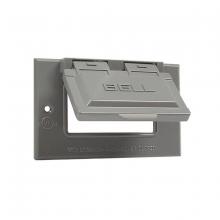 Hubbell Canada 5101-0 - 1G HORIZONTAL WP COVER GFCI - GRAY