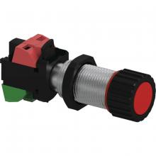 Hubbell Canada GZ1-RX3 - PUSH BUTTON RED, 1 NO/1 NC LONG, 3/4-14