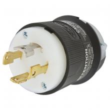 Hubbell Canada HBL2751 - LKG PLUG, 30A 3PH 120/208V, L18-30P, B/W