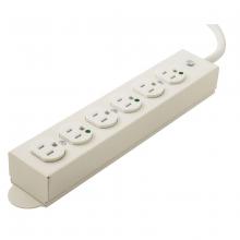 Hubbell Canada HBL6RPT6 - 15A RPT 6 OUTLET 6' CORD WHITE