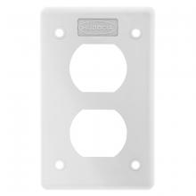 Hubbell Canada HBLP8FSL - POB COVER PLATE, DUP, WHITE