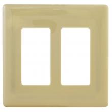 Hubbell Canada NPS262I - WALLPLATE 2G DEC SNAP-ON, IVORY