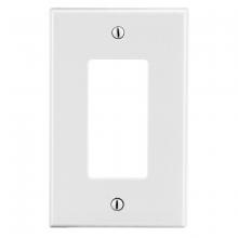 Hubbell Canada PJ26W - WALLPLATE, M-SIZE, 1-G, 1) DEC, WH
