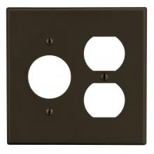 Hubbell Canada P78 - WALLPLATE, 2-G, 1) DUP 1) 1.40" OPNG, BR