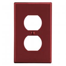 Hubbell Canada PJ8R - WALLPLATE, M-SIZE, 1-G, 1) DUP, RED