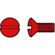Hubbell Canada RA38RPK100 - W-PLATE SCREW, RED 100 PACK