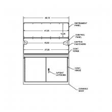 Hubbell Canada WC1448BD - N12 DBL DR CONSOLE BODY 50X48X23 CS-GRY