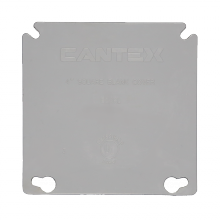 Cantex Inc. EZXKL - 4 SQUARE 2 GANG BLANK COVER