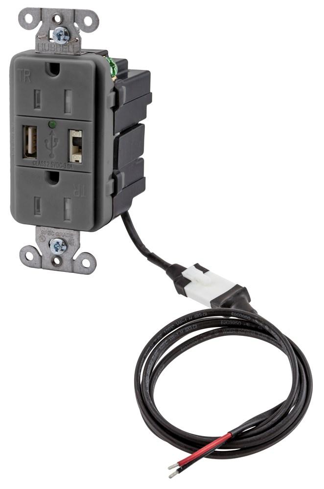 ISTATION P-SUP,5VDC,DUP 15AMP,USB-CHR,GY