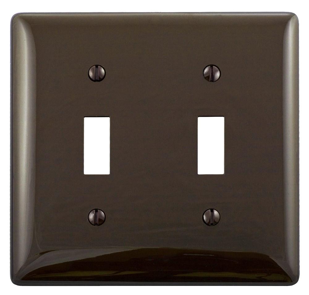 WALLPLATE, 2-G, 2) TOG, BR