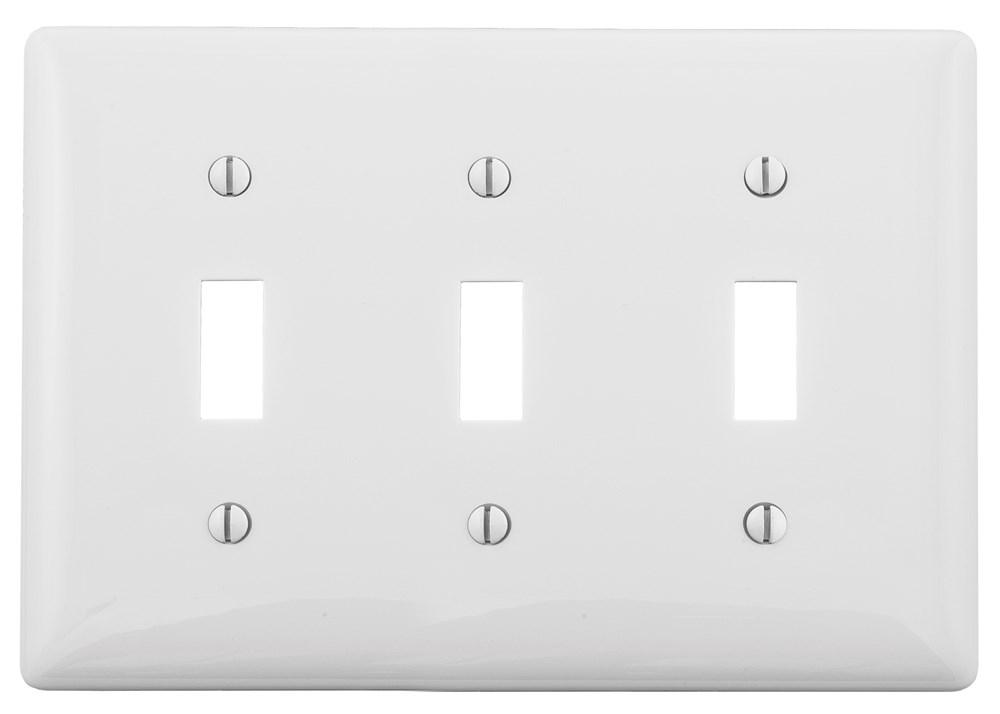 WALLPLATE, 3-G, 3) TOGG, WH