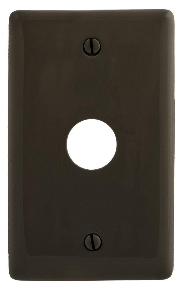 WALLPLATE, 1-G, .625&#34; OPNG, BOX MT, BR