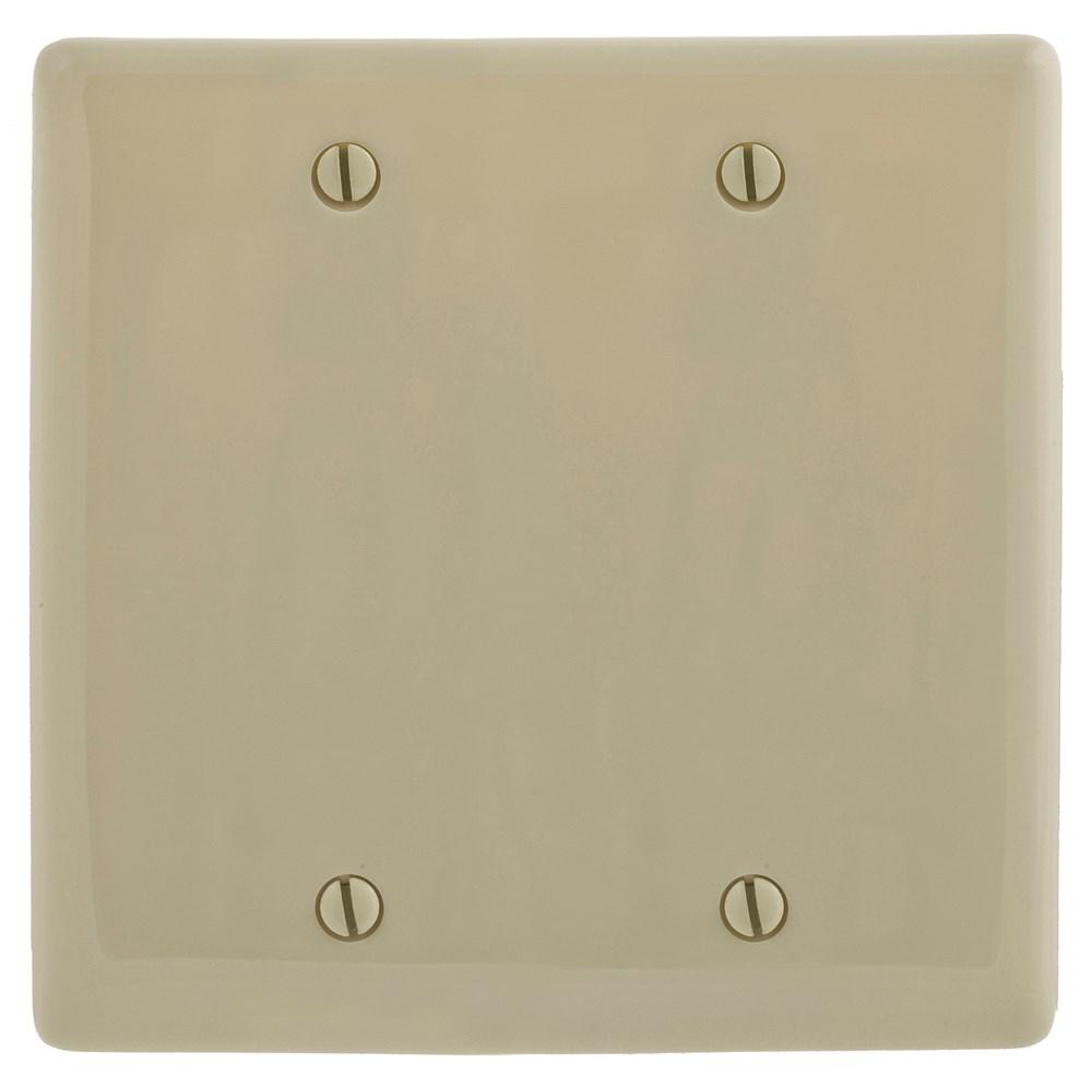 WALLPLATE, M-SIZE 2G, 2 BOX MT BLANK, IV