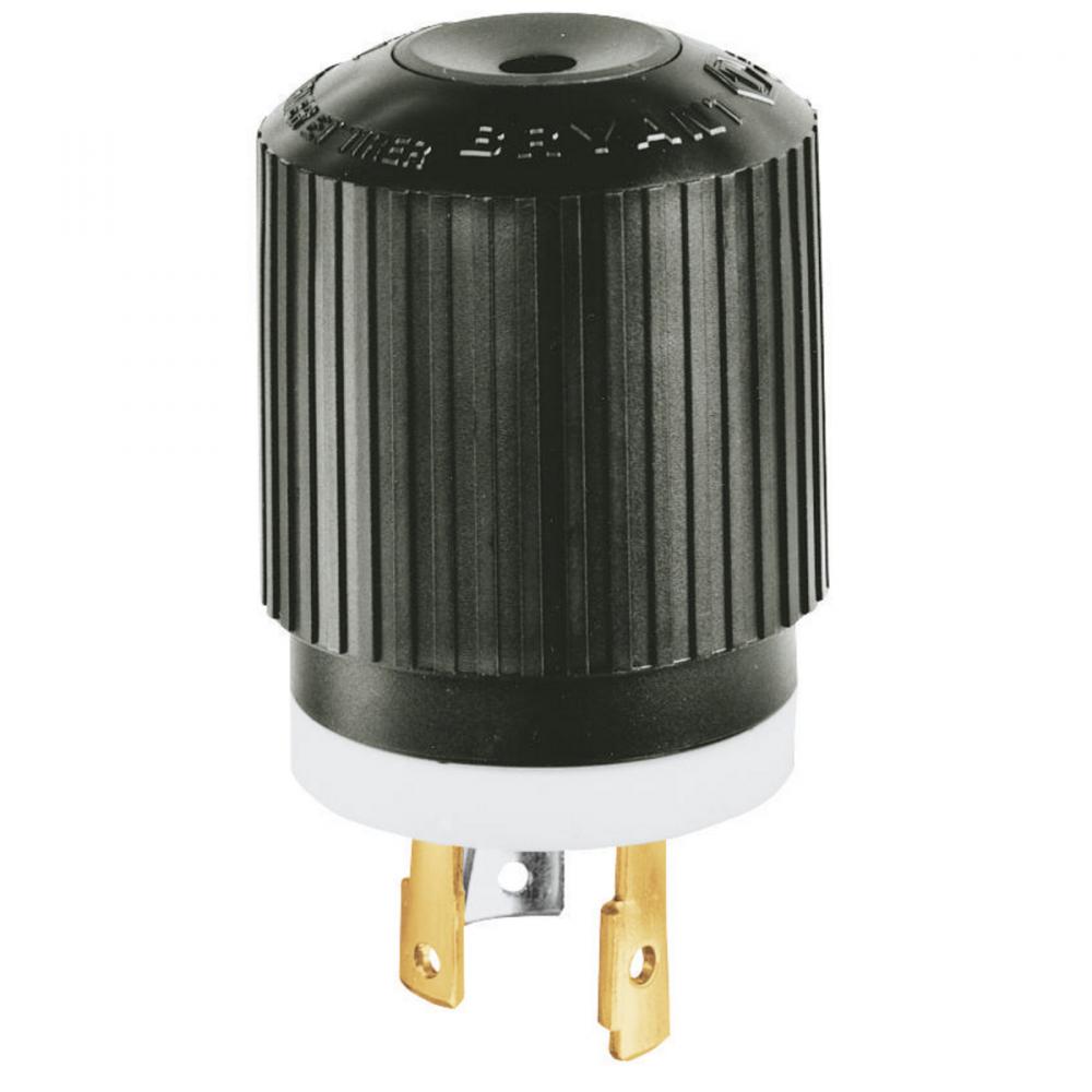 LKG PLUG, 30A 480V, L8-30P, B/W