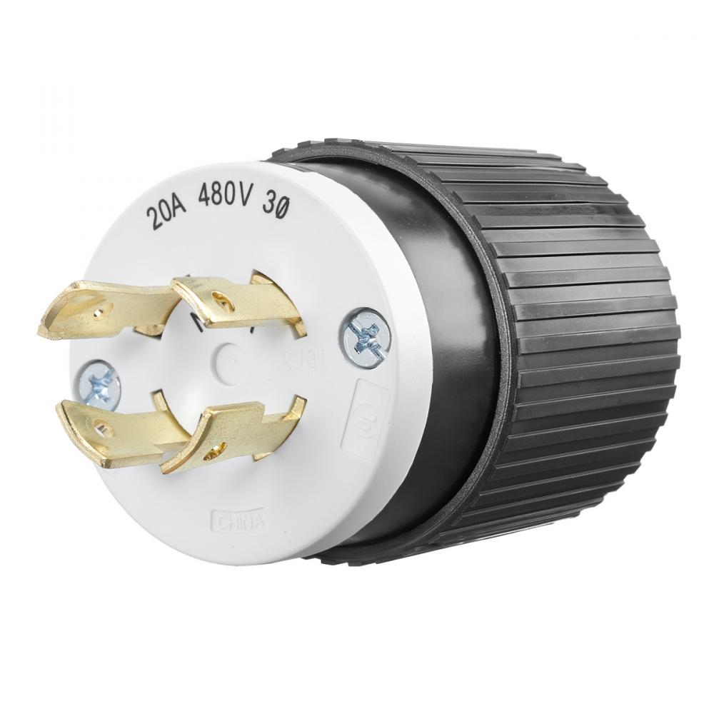 LKG PLUG, 20A 3PH 480V, L16-20P,B/W, CN