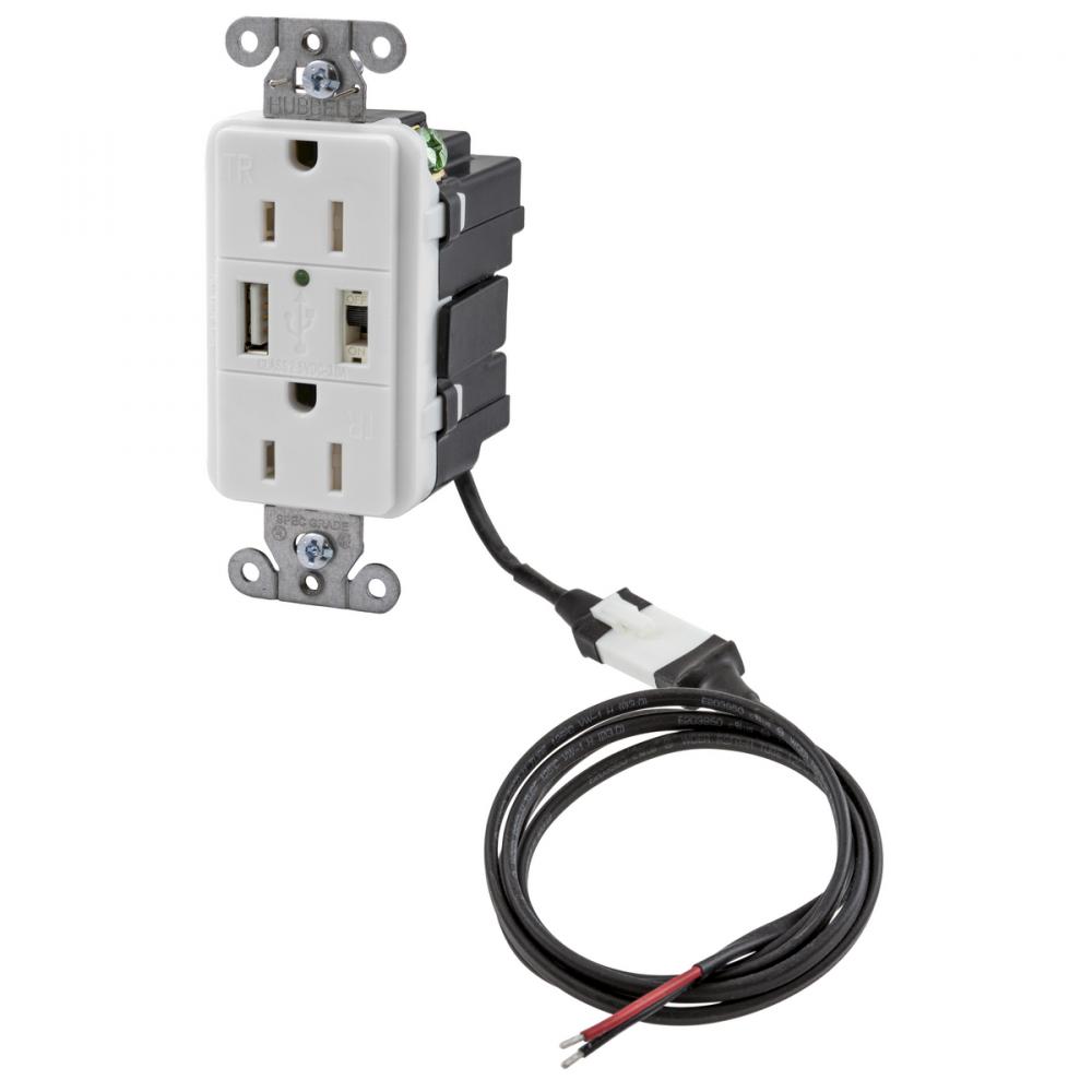 ISTATION P-SUP,5VDC,DUP 15AMP,USB-CHR,WH