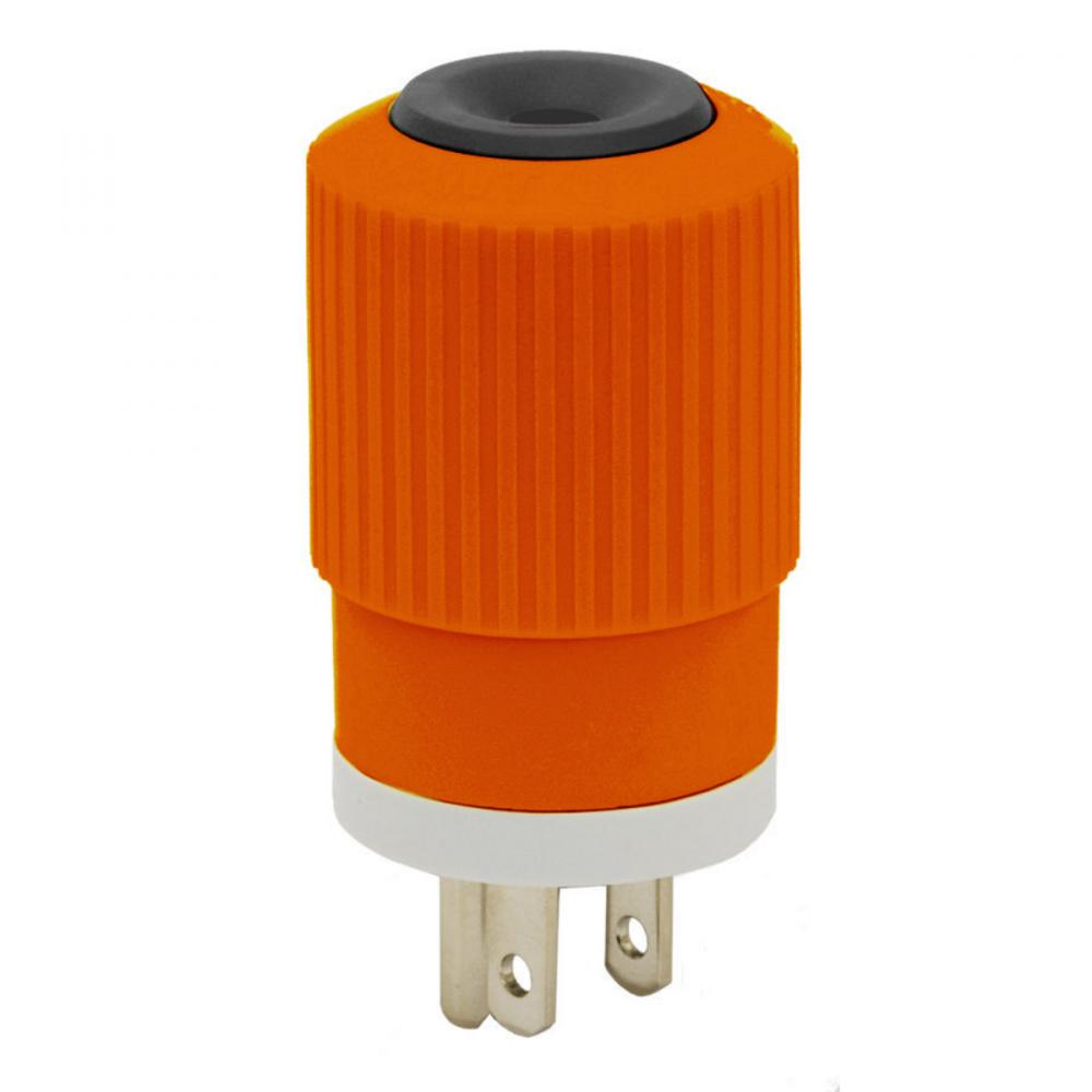 15A/125V SB PLUG, ORANGE