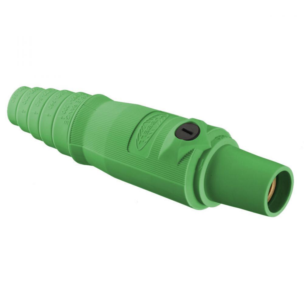 SINGLEPOLE, 300A FEMALE PLUG, GREEN