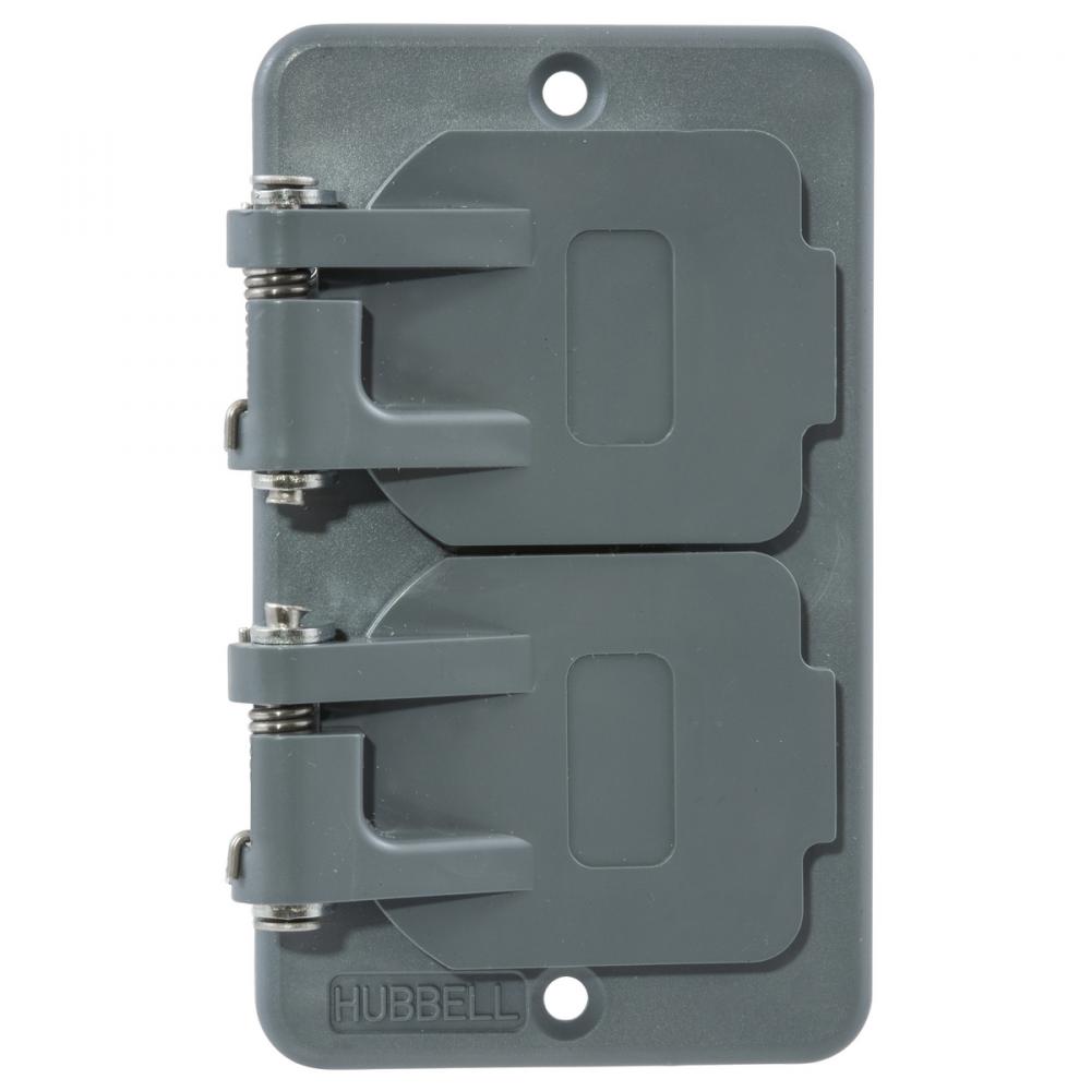 OUTLET BOX LIFT COVER, DUPLEX RECEPTACLE