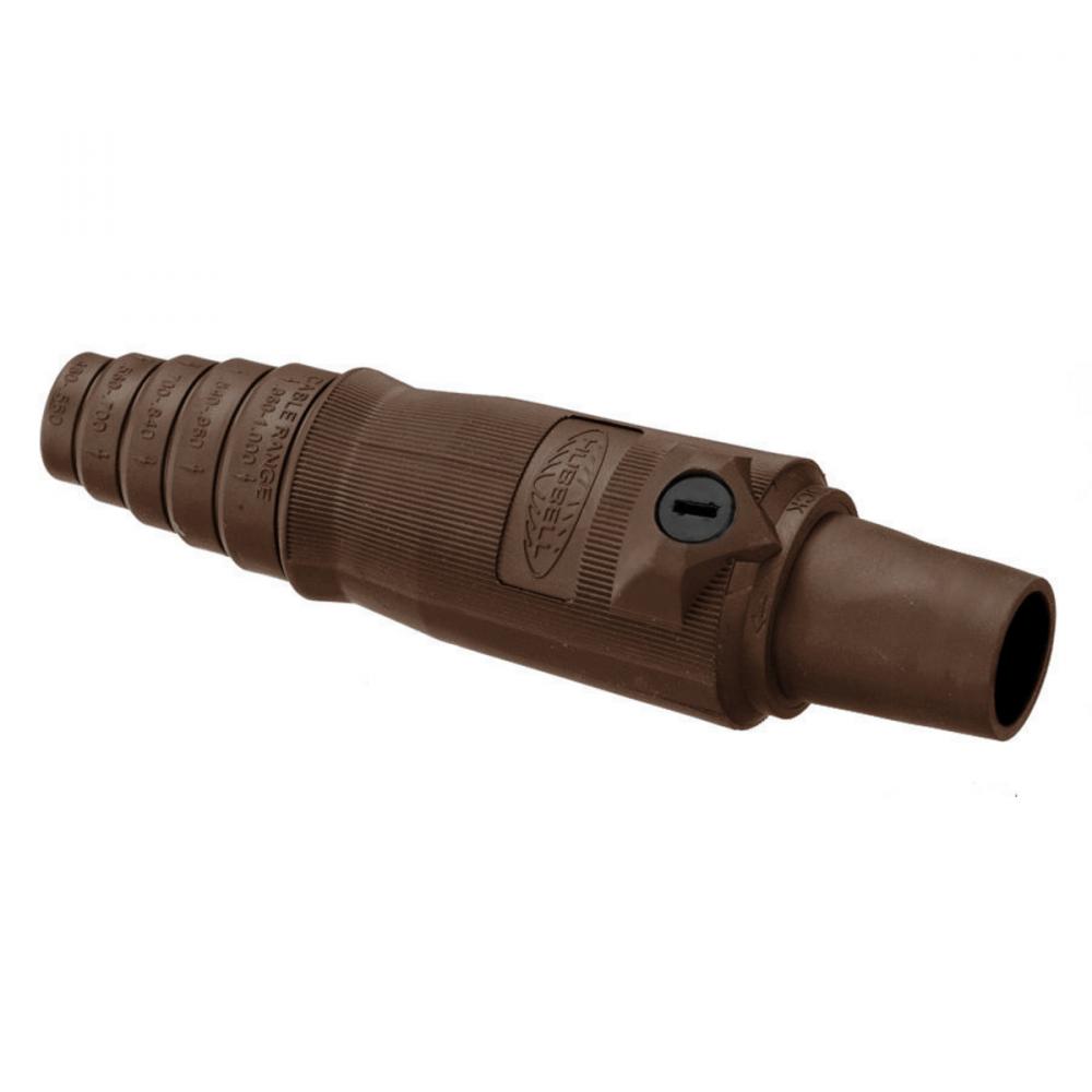 SINGLEPOLE, 400A FEMALE PLUG, BROWN