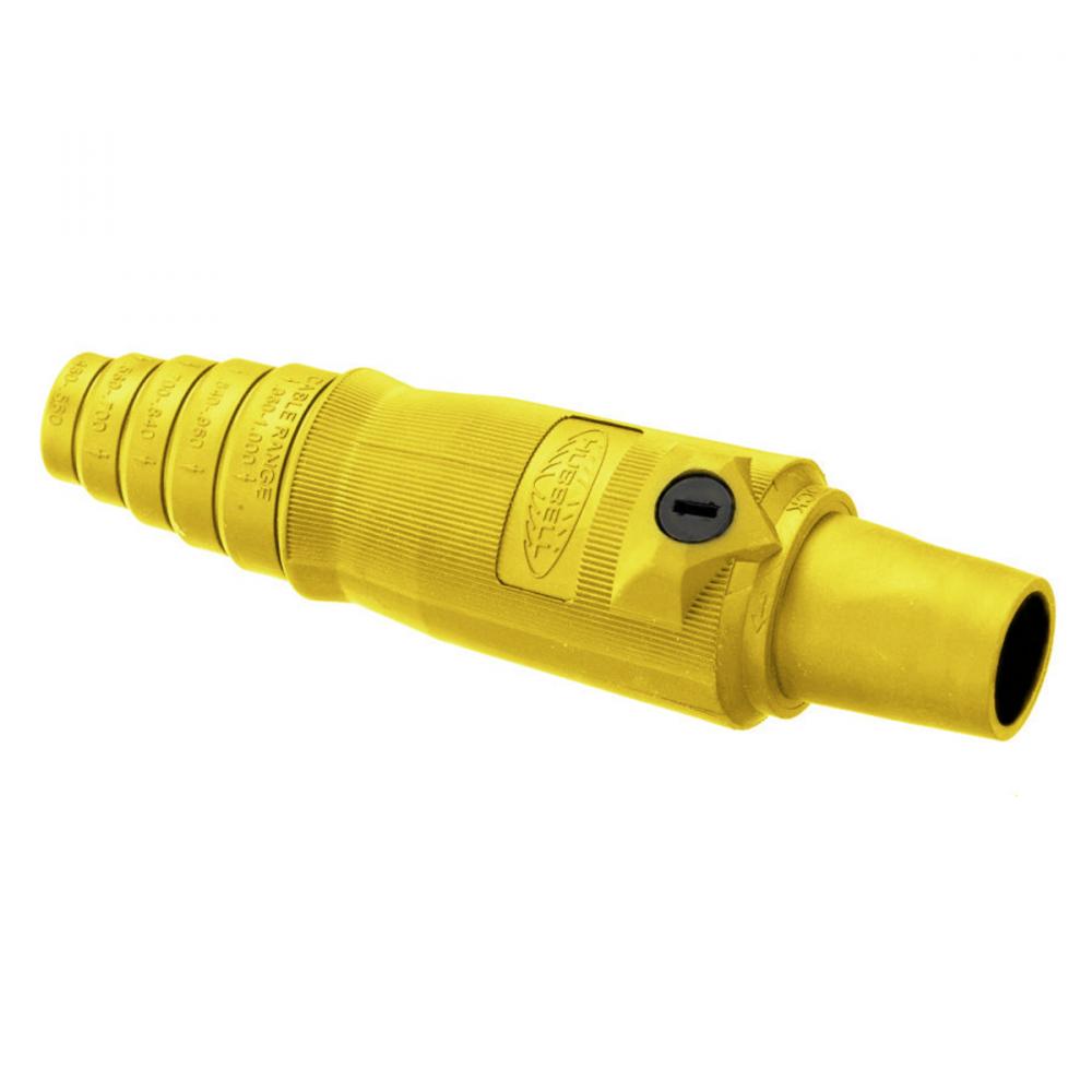 SINGLEPOLE, 400A FEMALE PLUG, YELLOW