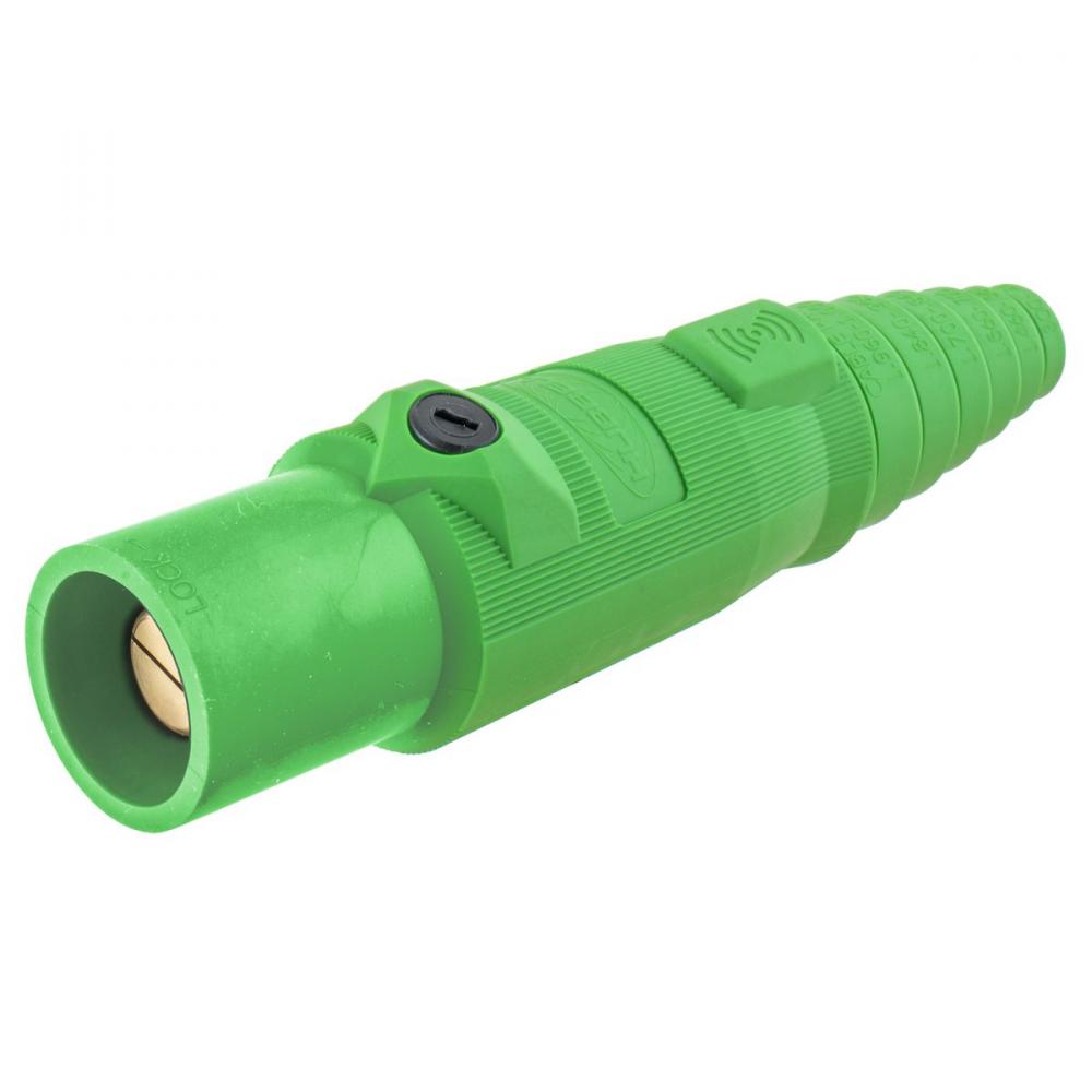 SINGLEPOLE, 300A MALE PLUG, GREEN, RFID