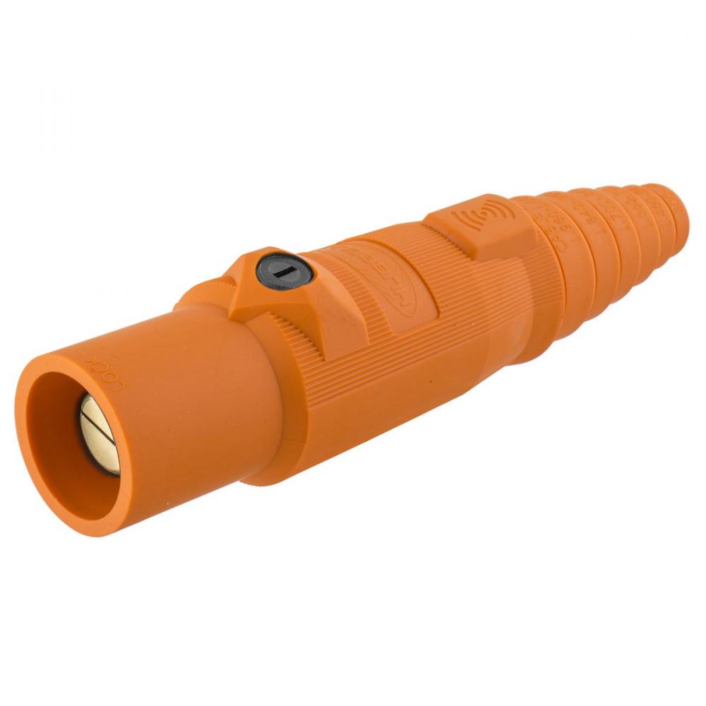 SINGLEPOLE, 300A MALE PLUG, ORANGE, RFID