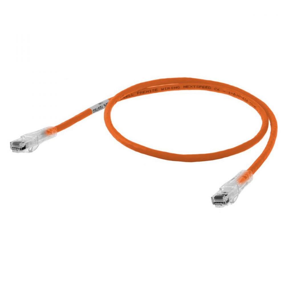 P-CORD, NEXTSPEED,CAT6,SLIM,OR,100FT