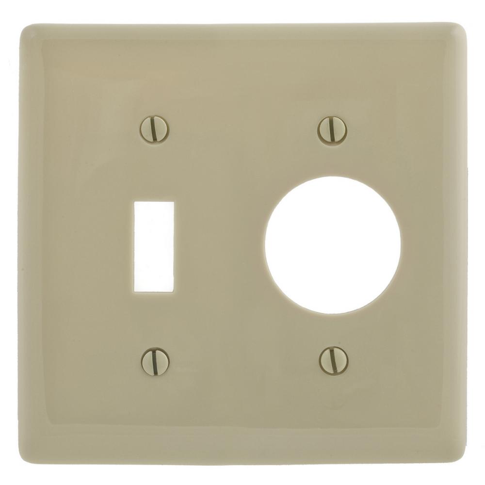 WALLPLATE, 2-G, 1) TOG 1) 1.39&#34; OPNG, IV